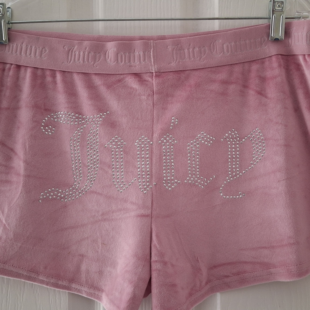 Juicy Couture Pink Velour Shorts